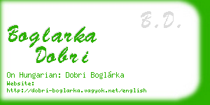 boglarka dobri business card
