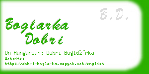 boglarka dobri business card